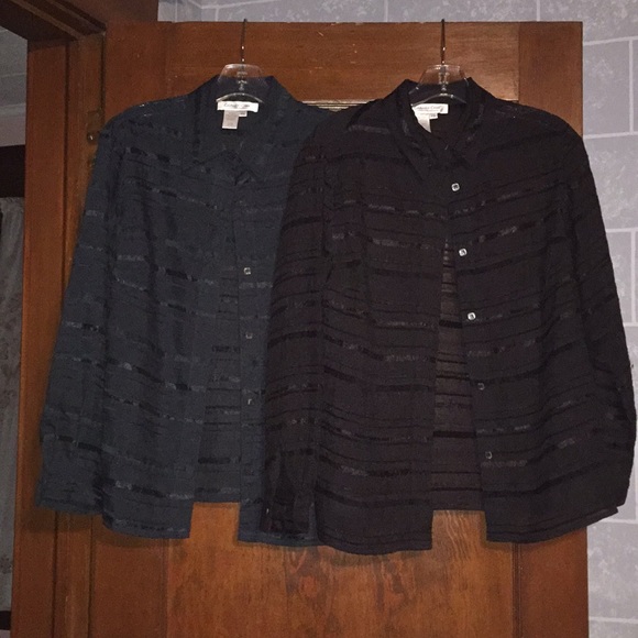 Lot of 2 Coldwater Creek Button-down Shirts - Picture 1 of 3